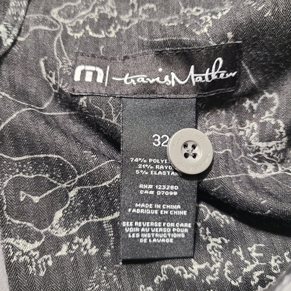 Travis Mathew Golf Shorts Men's 32 Striped 10" Inseam Gray - Picture 7 of 7